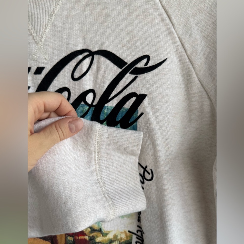 Lucky Brand Coca-Cola Sweatshirt M Limited Edition Retro Pin-Up Graphic Crewneck - Picture 4 of 9
